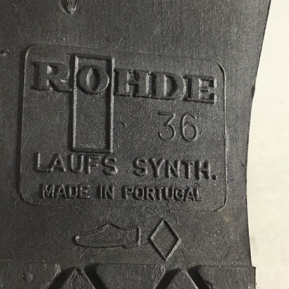 Rohde womens mule clogs suede shoes red black size EU 36 US 5.5 - Picture 8 of 8